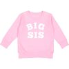 Big Sis White Long Sleeve Sweatshirt Light Pink - Sweatshirts - 1 - thumbnail