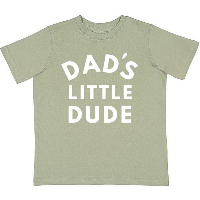Dad's Little Dude Short Sleeve Shirt Sage