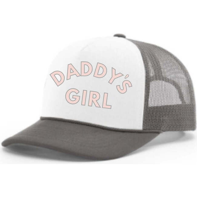 Daddy's Girl Trucker Hat Charcoal & White