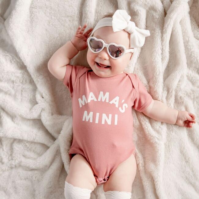Mama's Mini Short Sleeve Bodysuit Dusty Rose - Shirts - 2