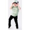 Dad's Little Dude Short Sleeve Shirt Sage - T-Shirts - 2