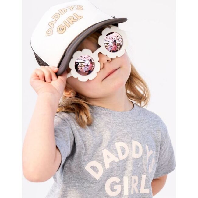 Daddy's Girl Trucker Hat Charcoal & White