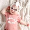 Mama's Mini Short Sleeve Bodysuit Dusty Rose - Shirts - 4