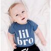 Lil Bro Short Sleeve Bodysuit Indigo - Shirts - 3 - thumbnail