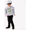 Dad's Little Dude Trucker Hat Charcoal & White - Hair Accessories - 4