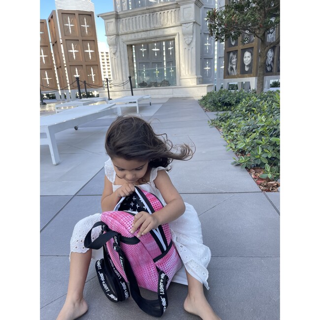 Little Miss Mini Backpack, Pink Tie Dye - Backpacks - 2