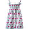 Flamingo Ruched Sundress, Aqua - Dresses - 1 - thumbnail