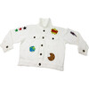 Personalized White Denim Jacket, Patchwork - Jackets - 1 - thumbnail