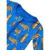 Cheetah Footie, Blue - Pajamas - 2