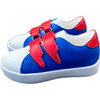 Wolff Bicolor Sneaker, Red & Blue - Sneakers - 1 - thumbnail