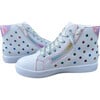 Bowie Gems Hightop Sneaker, White - Sneakers - 5