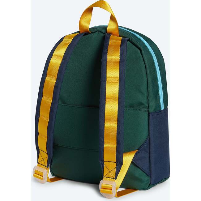 Mini Kane Kids Travel Backpack, Green/Navy