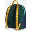 Mini Kane Kids Travel Backpack, Green/Navy - Bags - 2 - thumbnail