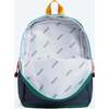 Mini Kane Kids Travel Backpack, Green/Navy - Bags - 3 - thumbnail