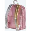 Mini Kane Kids Travel Backpack, Pink/Silver - Bags - 2 - thumbnail
