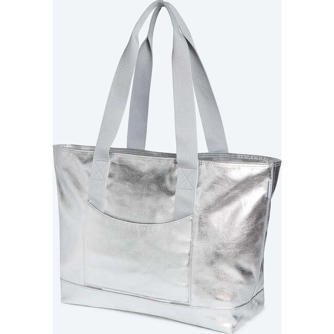 Graham Tote, Silver - Bags - 3