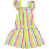 Remi Girl Romper, Multicolor - Rompers - 1 - thumbnail
