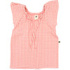 Lucy Girl Tunic Dress, Mini Pink Check - Dresses - 1 - thumbnail