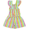 Remi Girl Romper, Multicolor - Rompers - 2