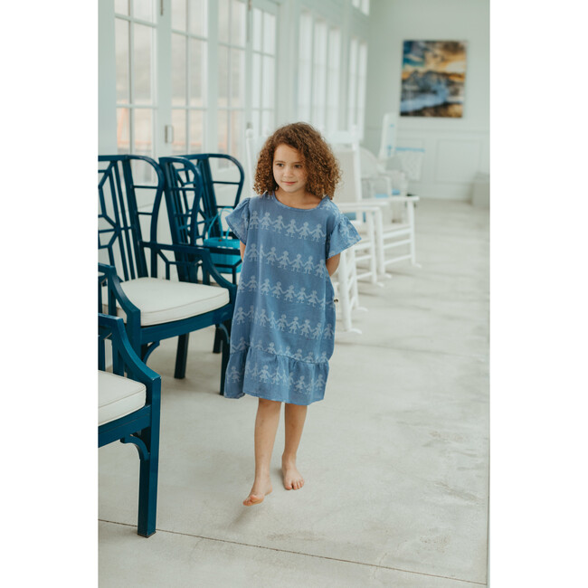Vivi Girl Dress, Delphinium - Dresses - 2