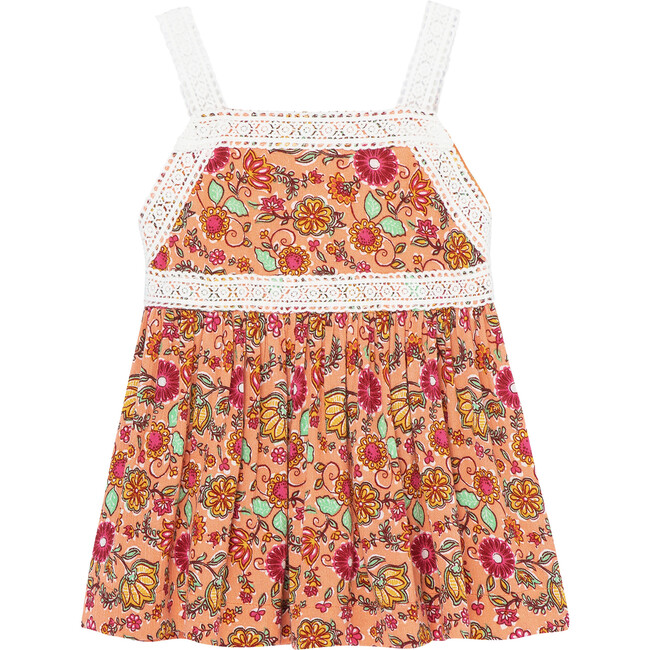 Floral & Crochet Dress, Print