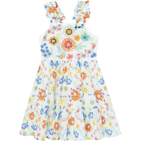 Criss Cross Floral Dress, Multi - Peek Kids Dresses | Maisonette