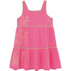 Tiered Gauze Dress, Pink - Dresses - 1 - thumbnail