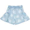 Floral Chambray Shorts, Indigo - Shorts - 2 - thumbnail