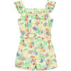 Tropical Romper, Yellow - Rompers - 2