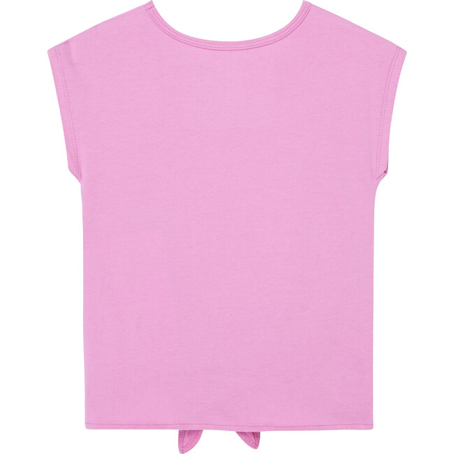 Butterfly Tie Front Top, Purple - T-Shirts - 2