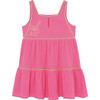 Tiered Gauze Dress, Pink - Dresses - 2 - thumbnail