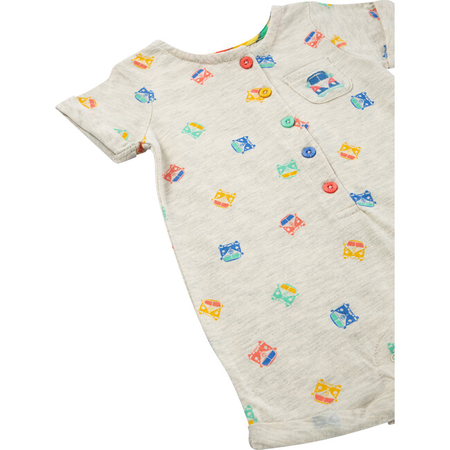 Buses Romper, Grey - Rompers - 3