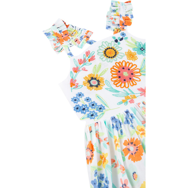 Criss Cross Floral Dress, Multi - Dresses - 3
