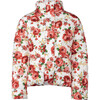 Women's Naos Flower Down Jacket, White - Coats - 1 - thumbnail