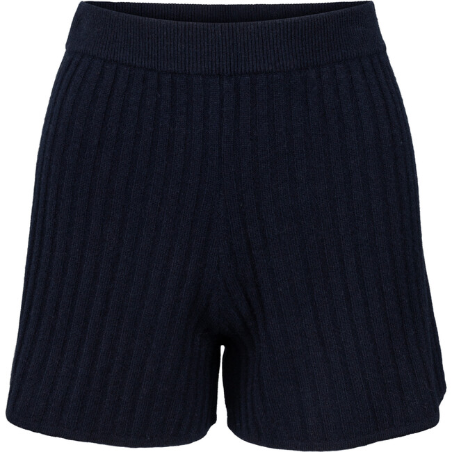 Women's Cashmere Shorts, Navy