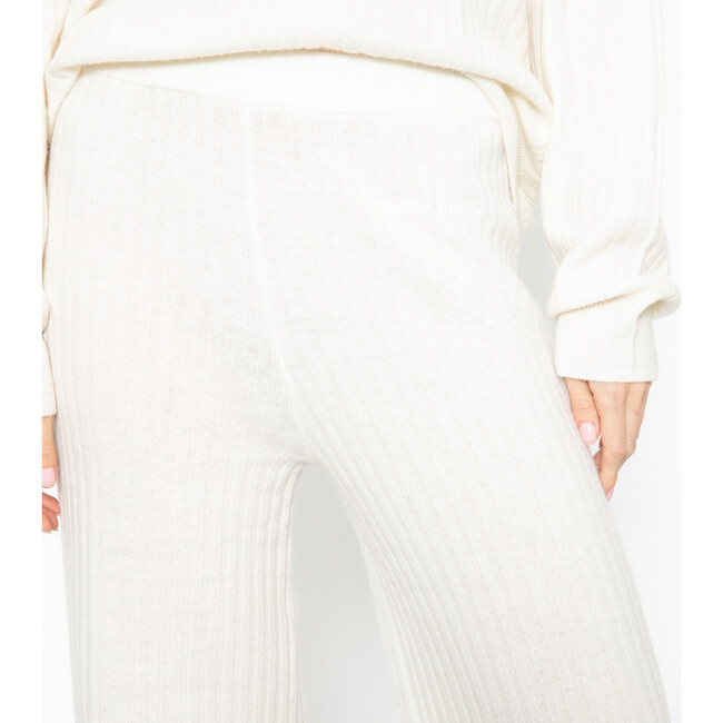 Women's Cashmere Trouser, Off White - Loungewear - 3