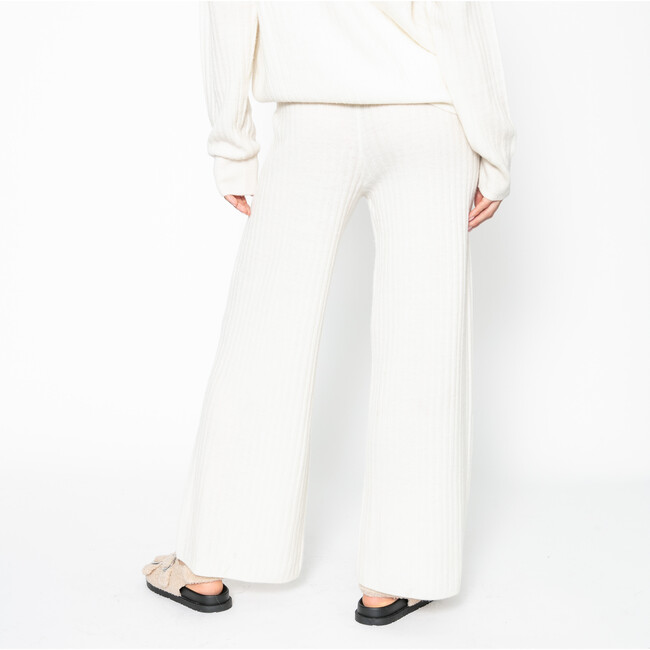 Women's Cashmere Trouser, Off White - Loungewear - 4
