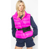 Women's Naos Down Vest, Neon Pink - Vests - 4