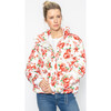 Women's Naos Flower Down Jacket, White - Coats - 5