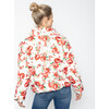Women's Naos Flower Down Jacket, White - Coats - 6
