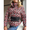 Women's Naos Flower Down Jacket, Black - Coats - 8