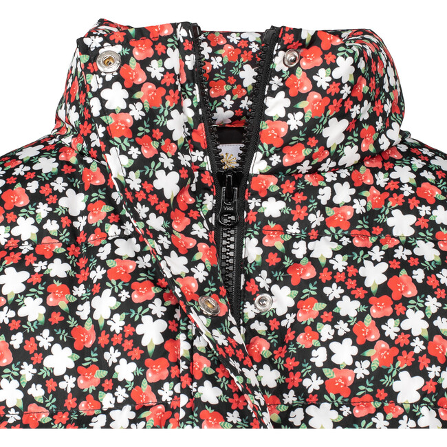 Women's Naos Flower Down Jacket, Black - Coats - 9