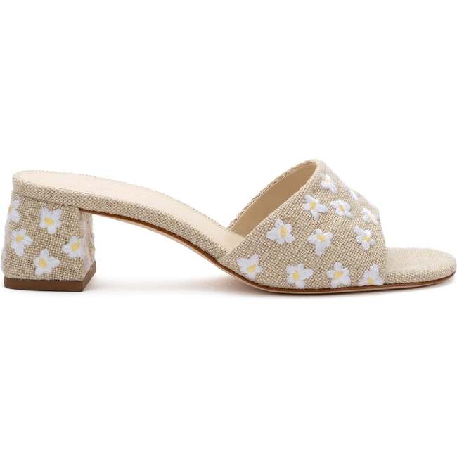 Women's Brigitte Mule, Raw Linen - Sandals - 1