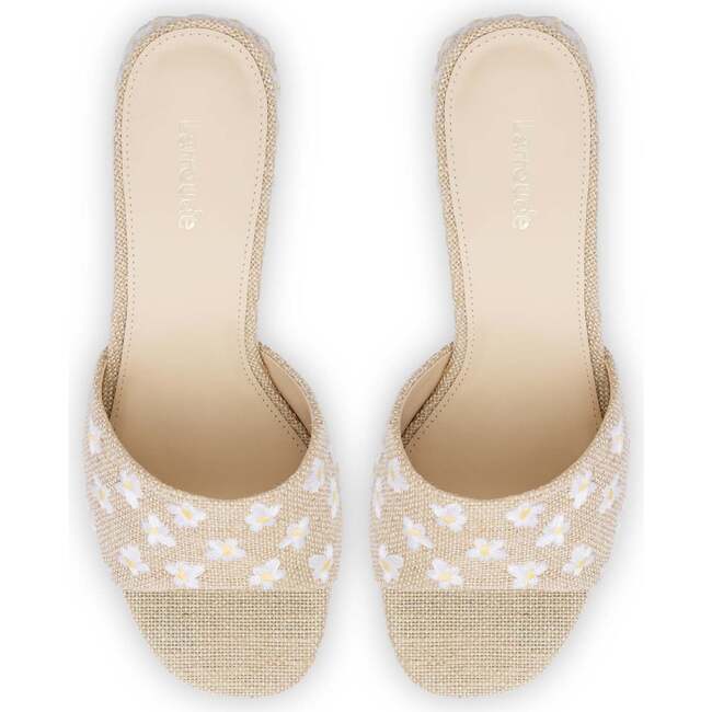 Women's Brigitte Mule, Raw Linen - Sandals - 3