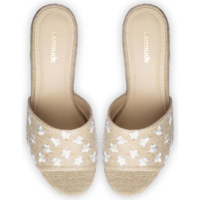 Women's Miso Platform Sandal, Raw Linen - Sandals - 3