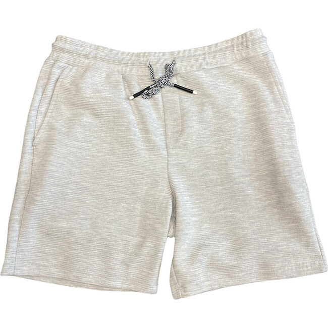 Textured Jogger Short, Oatmeal - Shorts - 1