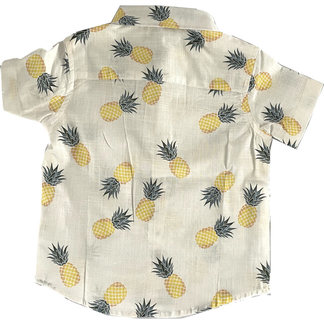 Pineapple Short Sleeve Woven, Cream