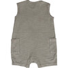 Baby Mineral Wash Cargo Pocket Romper, Pine - Rompers - 2