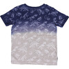 Dino Ombre Short Sleeve Tee, Navy - T-Shirts - 2