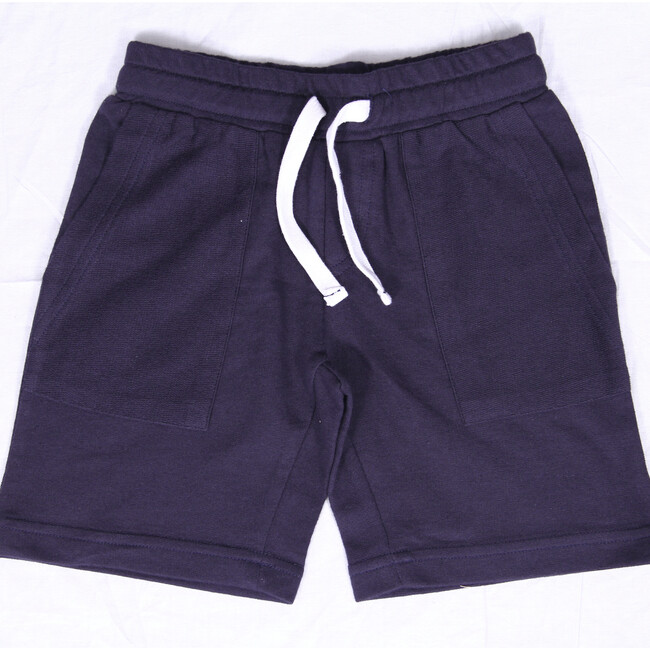 Baby Cargo Pocket Jogger Shorts, Navy - Shorts - 1